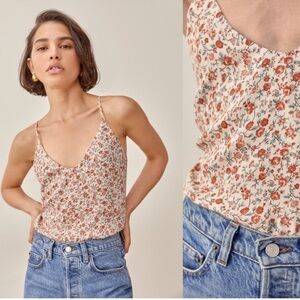 Reformation Rovino Floral Cami Top
